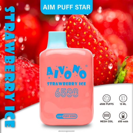 mansikka jäätä Aivono AIM PUFF STAR 6500 V6D0ZD288 | Aivono Vape Price